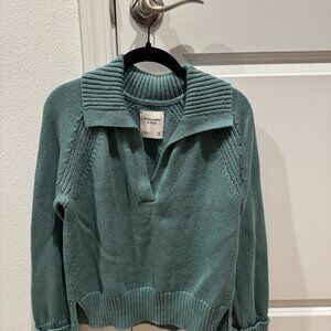 Abercrombie V-neck Collared Sweater